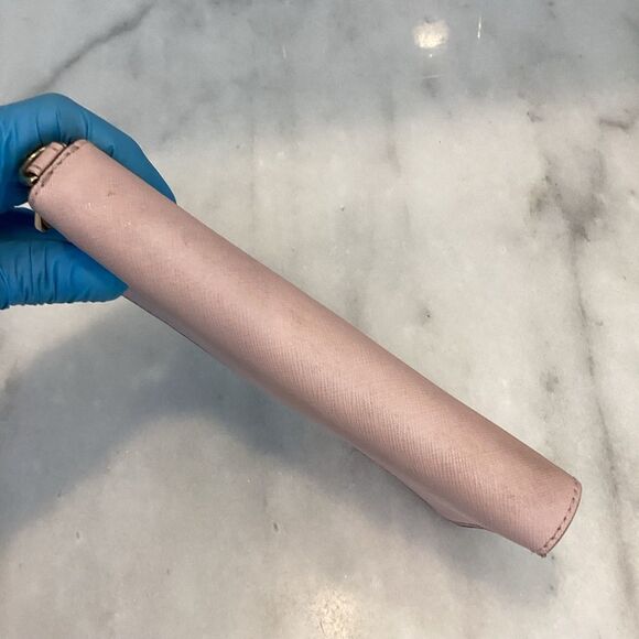 Michael Kors Wallet Leather Pink Saffiano Full Zip Continental Wallet - Picture 10 of 13